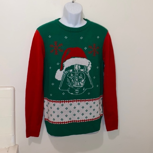 Unisex Star Wars Darth Vader Holiday Graphic Pullover Sweater - Picture 3 of 9